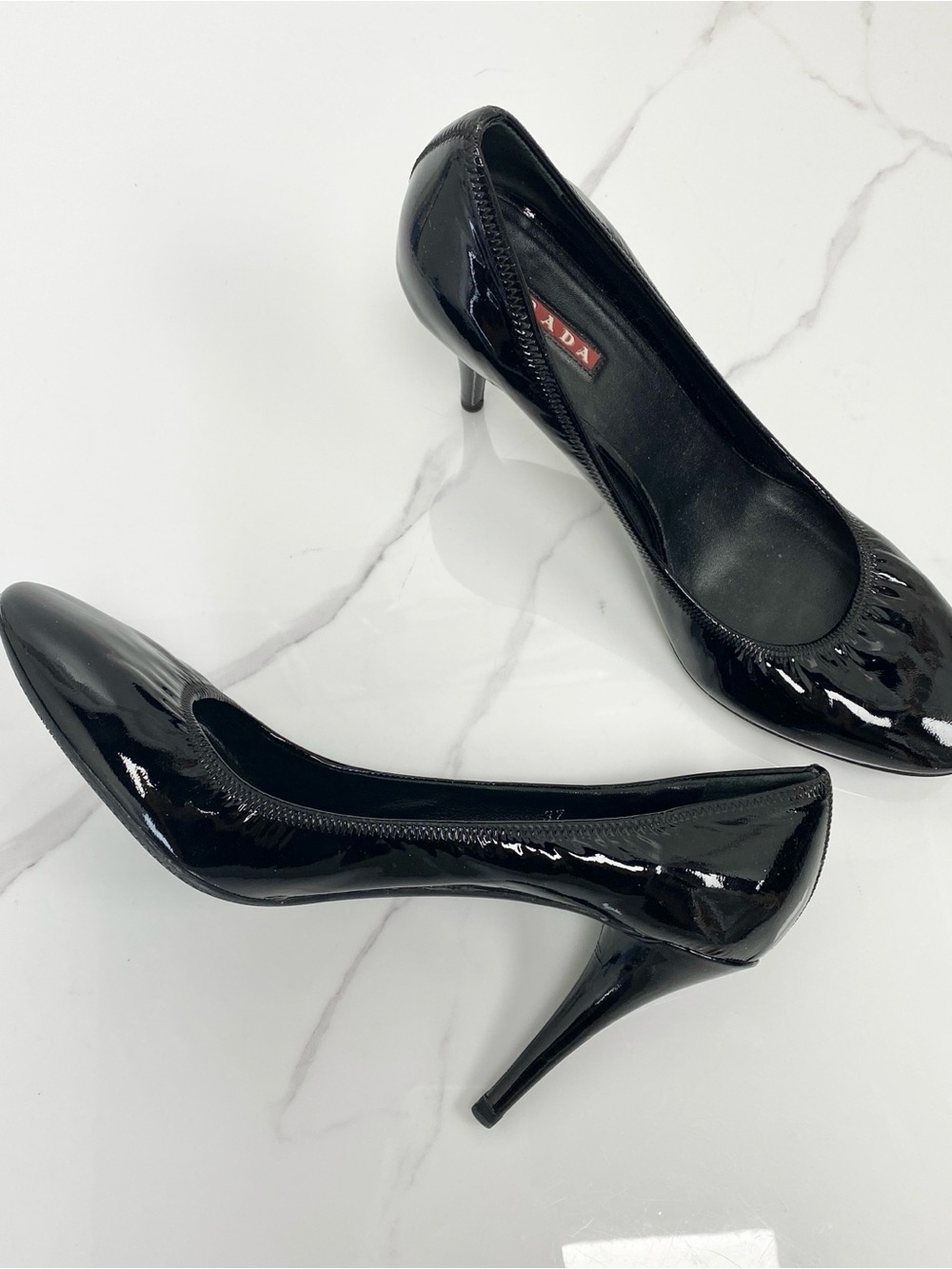 Prada Black Patent Leather Pump